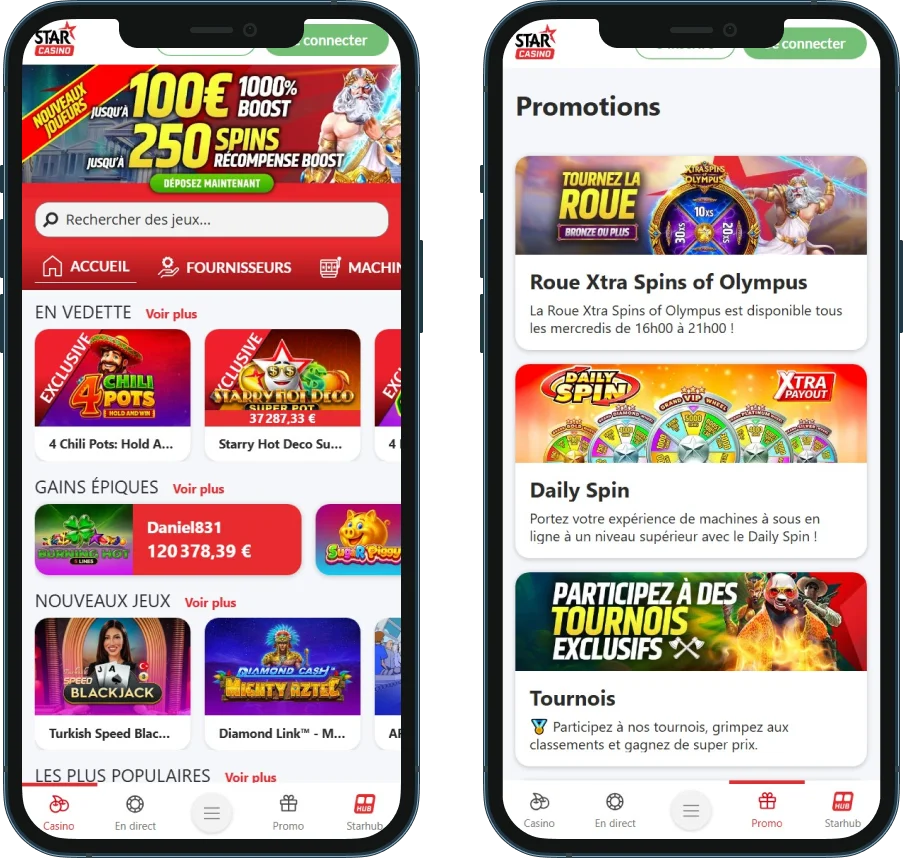 Starcasino sur mobile